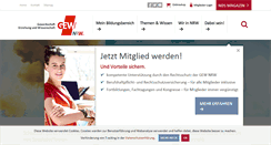 Desktop Screenshot of gew-nrw.de